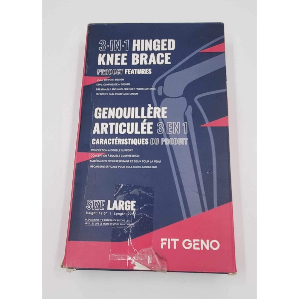3-in-1 Hinged Knee Brace - Fit Geno - NEW
